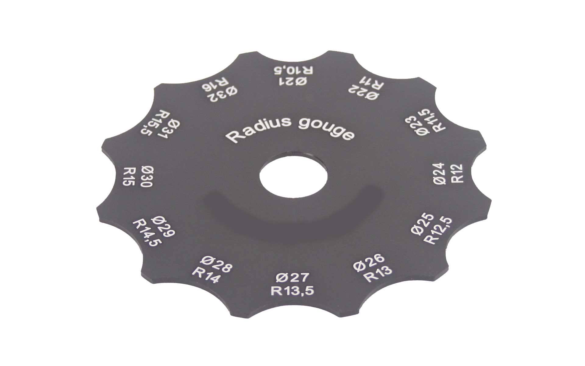 radius gauge D21 to D32